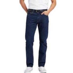 Rustler Mens Jeans 30 x 32 100% Cotton Straight Leg Regular Fit Indigo Dark Wash